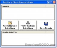 Print List of Files In Directory Software screenshot